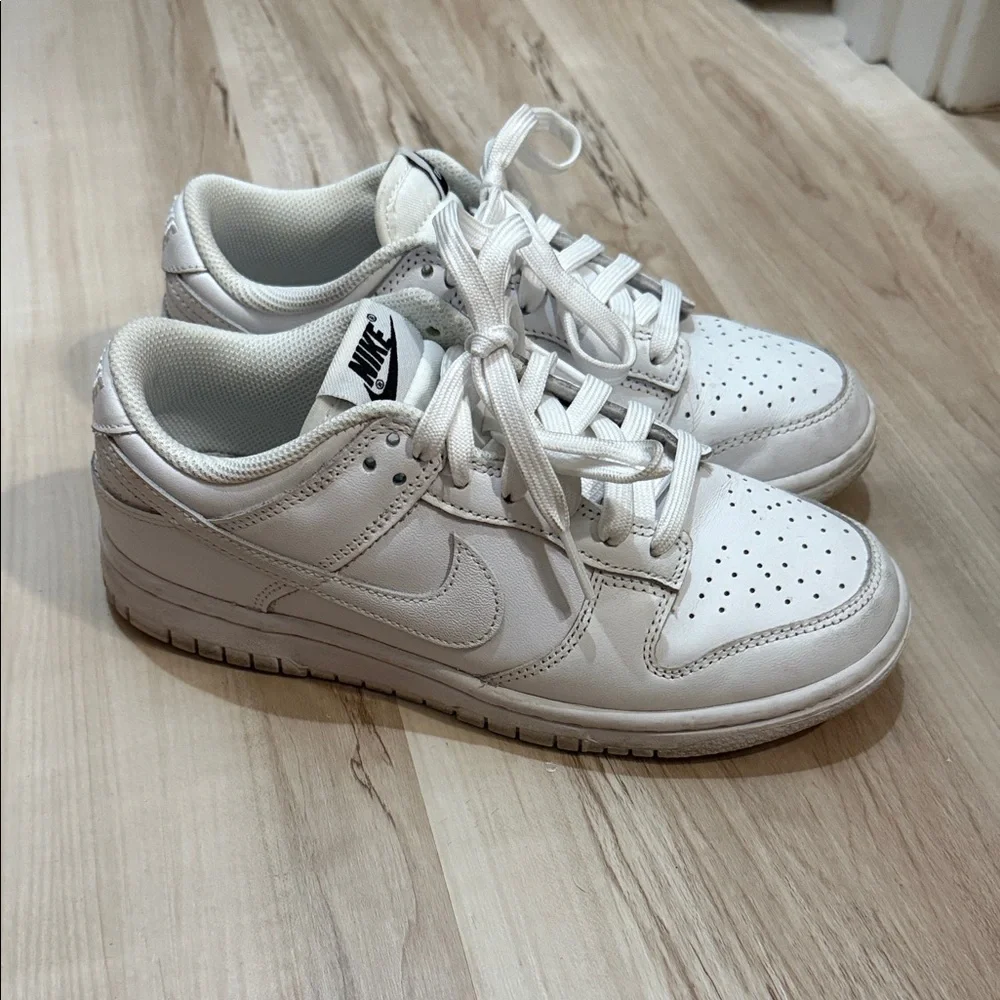 Nike Dunks in Tripple White Low-Top Sneakers - Picture 2 of 5